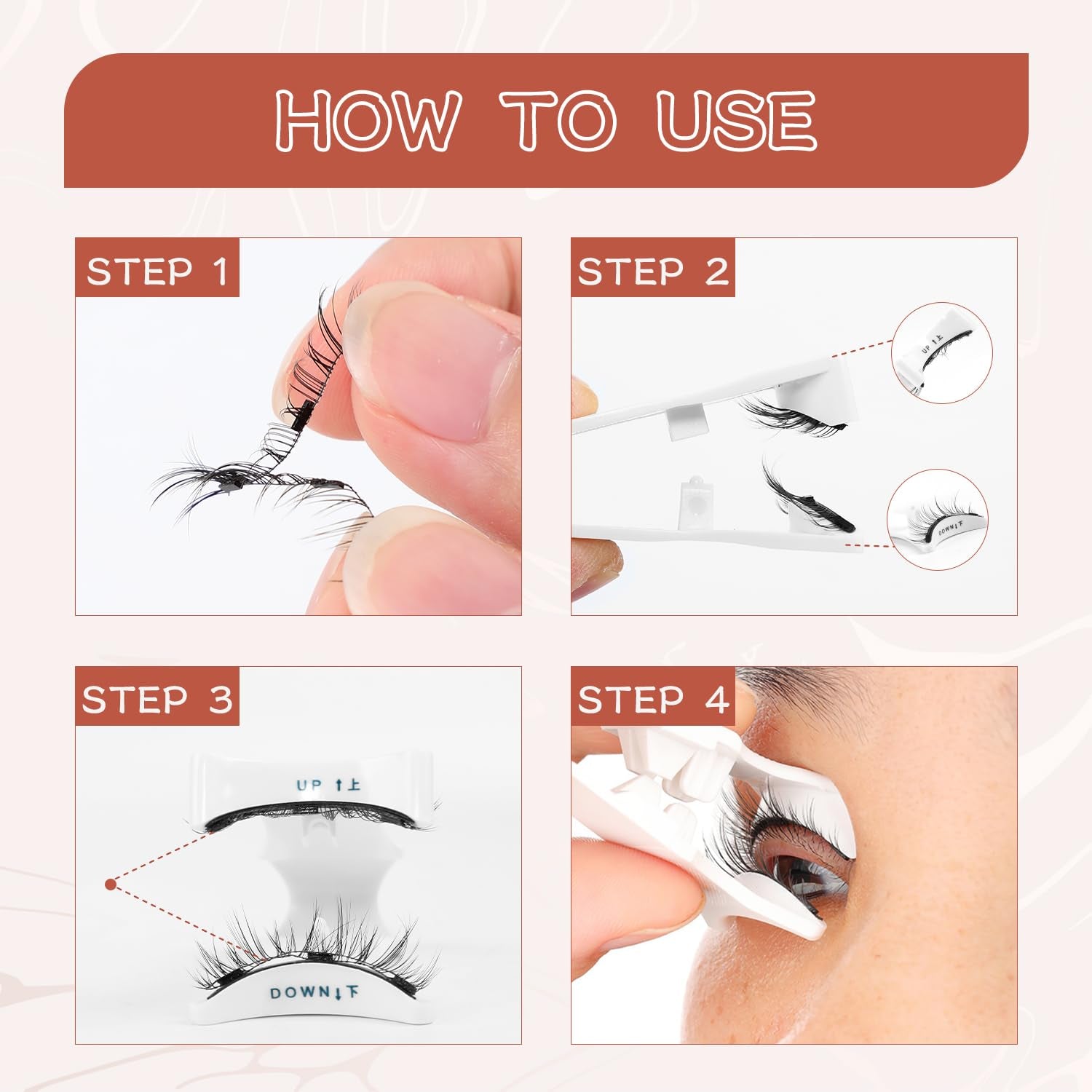 Magnetic Eyelashes,Magnetic Eyelashes with Applicator,Reusable Magnetic Lashes No Glue Needed Magnetic Eyelashes without Eyeliner Cat Eye Natural Look Magnetic Eyelashes Magnetic Lashes